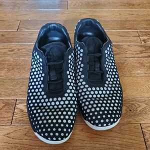 Prada Women Black White Polka Dot Slip On Shoes Size 7.5